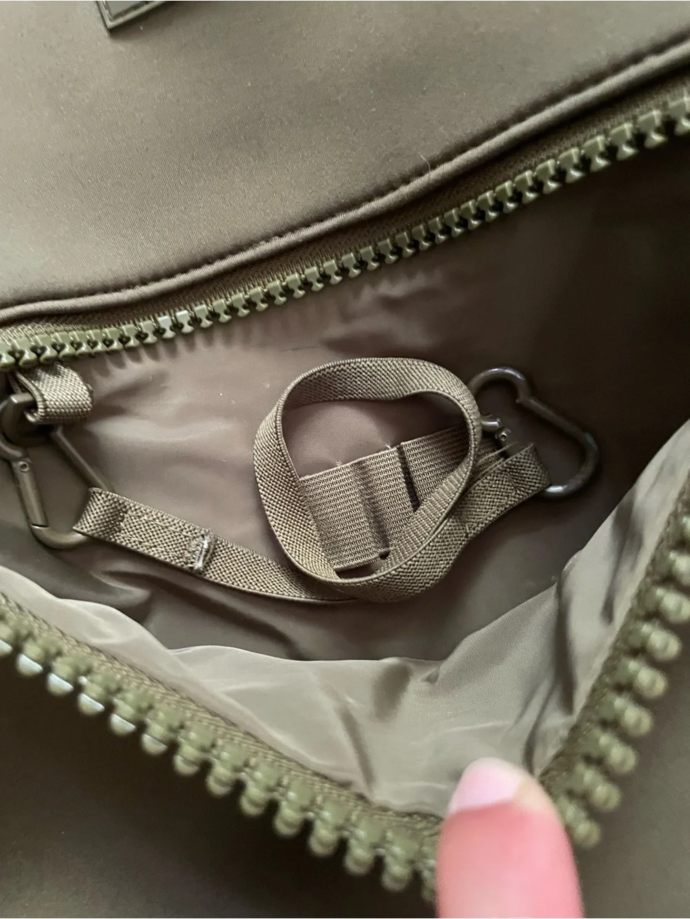 DAGNE DOVER Dark Moss tote/Diaper Bag
